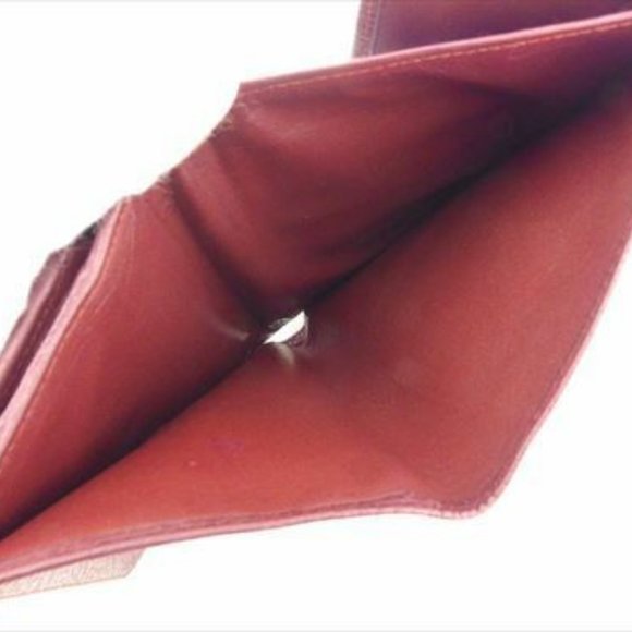 Cartier Wallet Purse Trifold Mastline Red Woman Authentic Used - Picture 5 of 8
